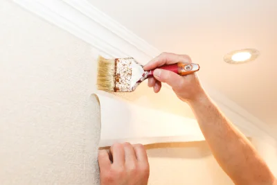 Pose de papier peint à Montolieu — revêtements muraux et toiles de verre